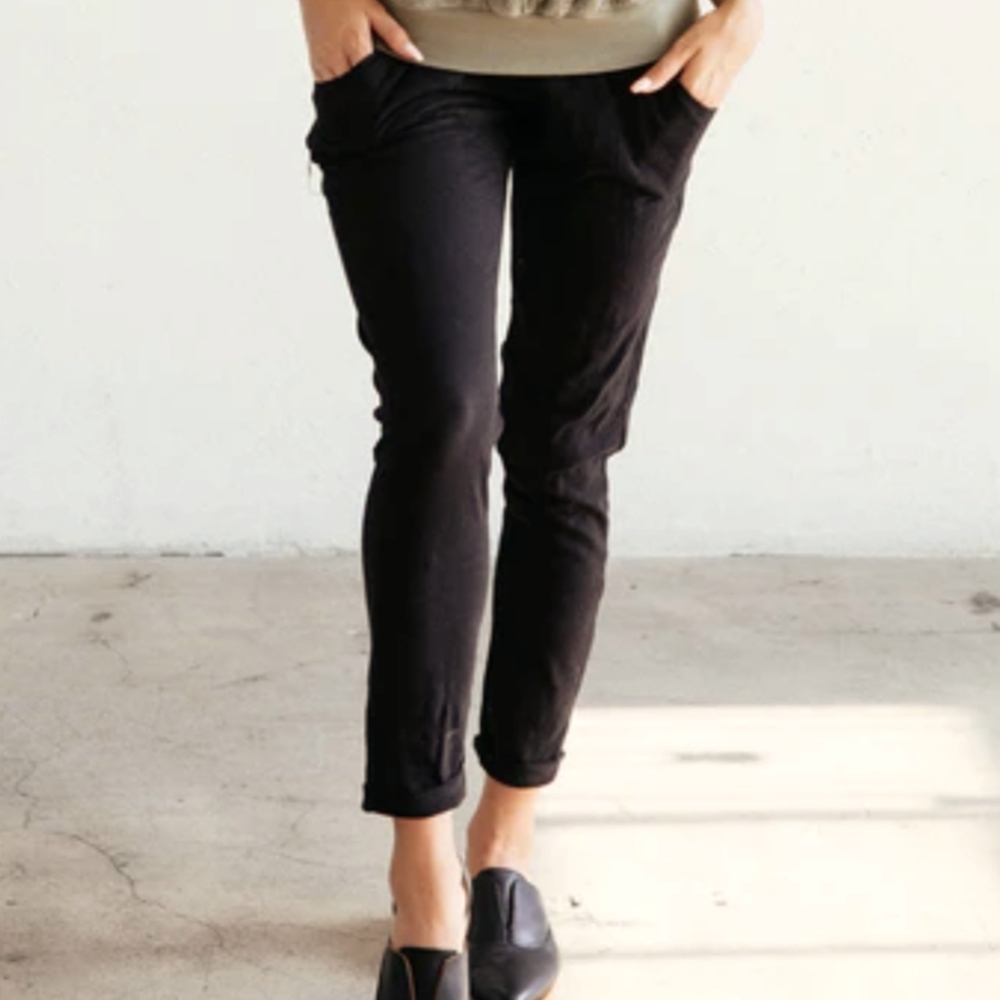 organic cotton sequoia pants in black